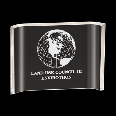 Clear Acrylic Crescent Award (6"x4")